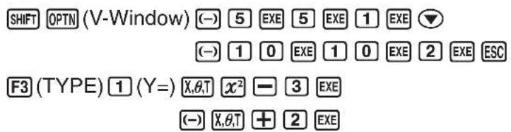 CASIO Algebra FX 1.0 Plus - Vorgang - 1