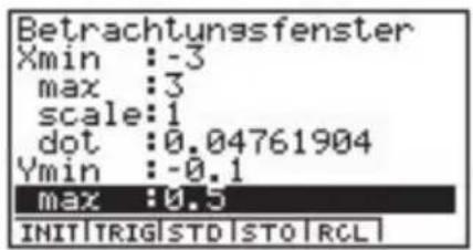 CASIO Algebra FX 1.0 Plus - - Verteilungsfunktion einer N( , ^2 ) -Verteilung - 10