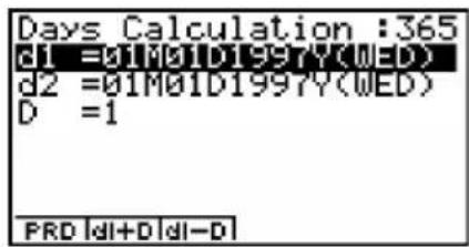 CASIO Algebra FX 1.0 Plus - 2-8 Berechnung der Zinstage (Datumsberechnungen) - 1