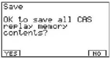 CASIO Algebra FX 1.0 Plus - - Speichern des Verlaufs der Berechnungen in dem Lösungsspeicher (Save) - 1