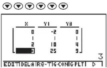 CASIO Algebra FX 1.0 Plus - •Anfügen einer Zeile - 2