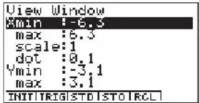 CASIO Algebra FX 1.0 Plus - Parameter der Polarkoordinaten ( ) bzw. Parameterdarstellung (T) - 1