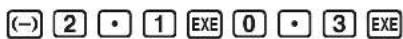 CASIO Algebra FX 1.0 Plus - Vorgang - 3