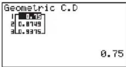 CASIO Algebra FX 1.0 Plus - - Verteilungsfunktion einer geometrischen Verteilung - 2