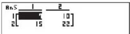 CASIO Algebra FX 1.0 Plus - - Matrizenarithmetik - 12