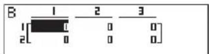 CASIO Algebra FX 1.0 Plus - - Abfrage der Dimensionen einer Matrix - 6