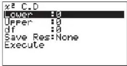 CASIO Algebra FX 1.0 Plus - - Verteilungsfunktion einer ^2 -Verteilung - 1