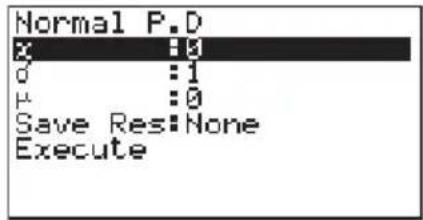 CASIO Algebra FX 1.0 Plus - - Verteilungsfunktion einer N( , ^2 ) -Verteilung - 1