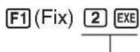 CASIO Algebra FX 1.0 Plus - - Festlegung der Anzahl der Dezimalstellen (Fix) - 1