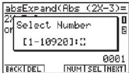 CASIO Algebra FX 1.0 Plus - - Anzeigen des Inhalts des Lösungsspeichers (Display Memory) - 2