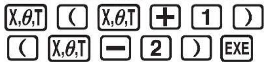 CASIO Algebra FX 1.0 Plus - TABELLENFUNKTION - 2