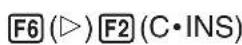 CASIO Algebra FX 1.0 Plus - - Einfügen einer Spalte - 4