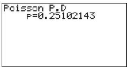 CASIO Algebra FX 1.0 Plus - - Einzelwahrscheinlichkeit einer () - Verteilung - 3