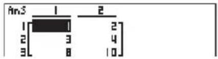 CASIO Algebra FX 1.0 Plus - - Addition zweier Zeilen (Row+) - 3