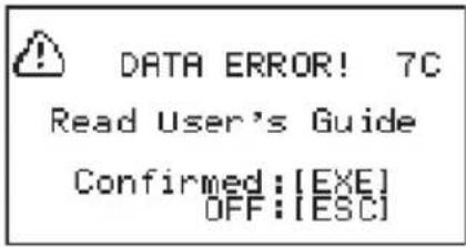 CASIO Algebra FX 1.0 Plus - - Datenfehlermeldung (DATA ERROR) - 1
