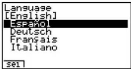 CASIO Algebra FX 1.0 Plus - ■Anpassung der Systemsprache an die Landessprache - 1