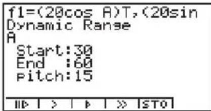 CASIO Algebra FX 1.0 Plus - ■Einstellen der Geschwindigkeit der Grafikanimation - 1