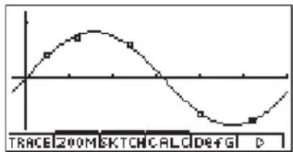 CASIO Algebra FX 1.0 Plus - ■Sinus-Regression (nichtlineare Regression) - 1