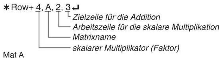 CASIO Algebra FX 1.0 Plus - ■Verwendung von Matrixzeilenoperationen in Programmen - 8