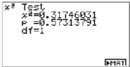 CASIO Algebra FX 1.0 Plus - Berechnungsergebnis-Ausgabebildschirm für F1 (CALC) bzw. F6 (DRAW) - 1