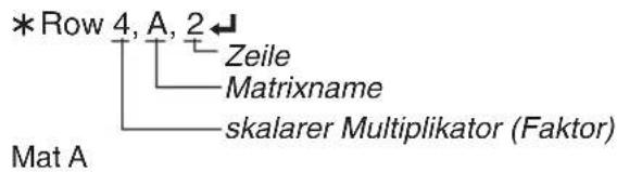 CASIO Algebra FX 1.0 Plus - ■Verwendung von Matrixzeilenoperationen in Programmen - 5