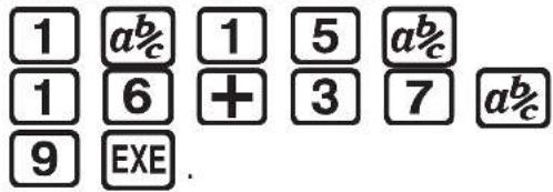 CASIO Algebra FX 1.0 Plus - BRUCHRECHNUNG - 1