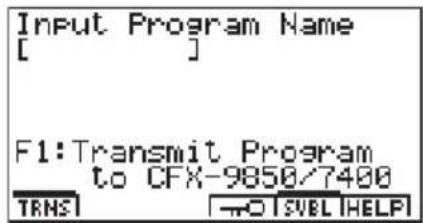 CASIO Algebra FX 1.0 Plus - - Umwandlung einer erstellten Konfiguration in ein Konfigurations-Programm - 2