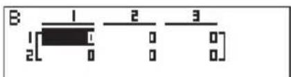 CASIO Algebra FX 1.0 Plus - - Festlegung der Dimensionen (Typ) einer Matrix - 7