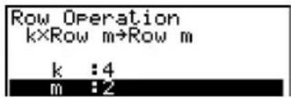 CASIO Algebra FX 1.0 Plus - - Skalare Multiplikation einer Zeile - 2