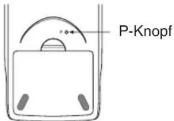 CASIO Algebra FX 1.0 Plus - P-Knopf (falls der Rechner hängen bleibt) - 1