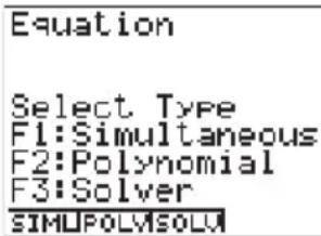CASIO Algebra FX 1.0 Plus - Lösung von Gleichungen - 1