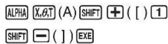 CASIO Algebra FX 1.0 Plus - Formelspeicher - 13