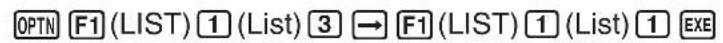 CASIO Algebra FX 1.0 Plus - - Abspeichern einer Liste unter einem weiteren Listen-Namen - 2
