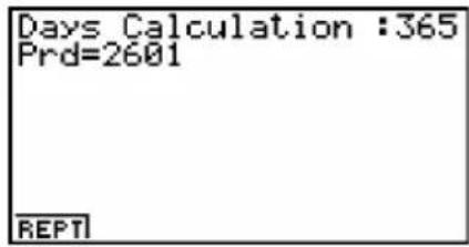 CASIO Algebra FX 1.0 Plus - 2-8 Berechnung der Zinstage (Datumsberechnungen) - 6