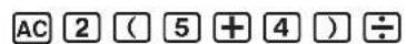 CASIO Algebra FX 1.0 Plus - ■Eingabe von Berechnungsformeln - 5