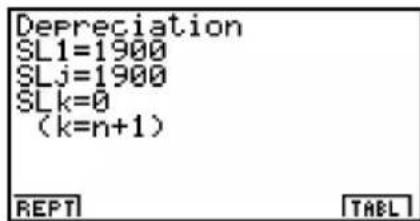 CASIO Algebra FX 1.0 Plus - 2-9 Abschreibungsberechnungen (Amortisation) - 2