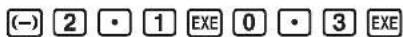CASIO Algebra FX 1.0 Plus - Vorgang - 3