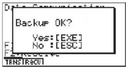 CASIO Algebra FX 1.0 Plus - - Senden aller Files zur Datensicherung (Backup) - 1