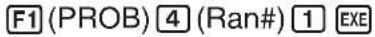 CASIO Algebra FX 1.0 Plus - ■Generieren einer stetig gleichverteilten Pseudo-Zufallszahl (Ran#) - 3