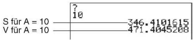 CASIO Algebra FX 1.0 Plus - Vorgang (Schritte der Programmerstellung) - 2