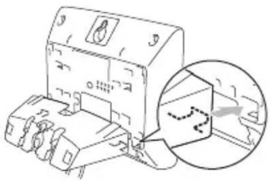 PHILIPS CD250 - Befestigung der Basis an der Wand (nur SE250) - 3