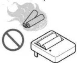 LG ARNU07GSEV1 - Batterien nicht wieder aufladen oder auseinander bauen. Batterien niemals in ein Feuer werfen. - 1