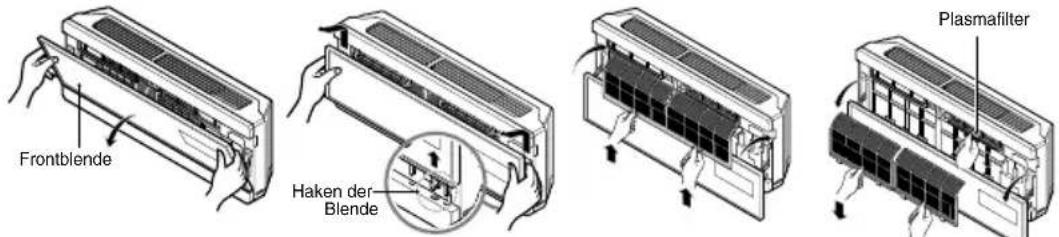 Frontblende Haken der Blende Plasmafilter