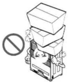 LG ARNU07GSEL1 - Nicht auf das Gerät treten und nichts ablegen.(Außengeräte) - 1