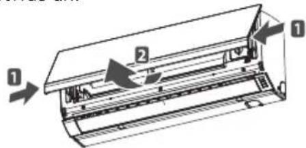 LG A09WK - Bedienung des Klimagerätes ohne Fernbedienung - 1