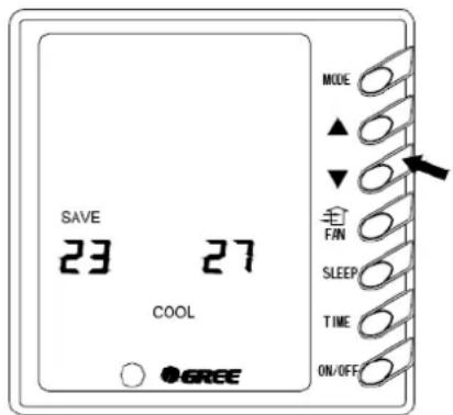 GREE GFH24K3FI-GUHD24NK3FO - Tempratur Einstellung - 2