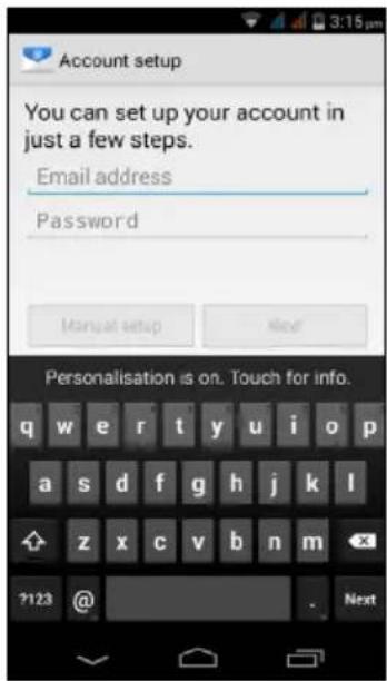 ACER Liquid Z500 Duo - Setting up Email - 1