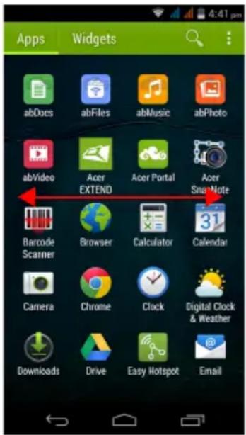 ACER Liquid Z500 Duo - The Application (Apps) menu - 1