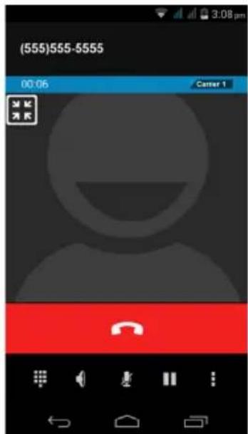 ACER Liquid Z500 Duo - The voice call screen - 2
