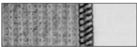 Cropped image showing dense, vertically aligned text blocks with a diagonal striped pattern on the right side.